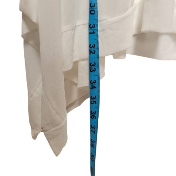 Oversized White Tunic Swimsuit CoverUp Loose Fitting Lightweight Top-Size S - Picture 3 of 9